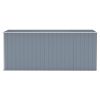 Wall-mounted Garden Shed Gray 46.5"x150.4"x70.1" Galvanized Steel - Gray