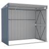 Wall-mounted Garden Shed Gray 46.5"x76.4"x70.1" Galvanized Steel - Gray