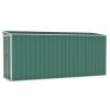 Wall-mounted Garden Shed Green 46.5"x150.4"x70.1" Galvanized Steel - Green