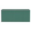 Wall-mounted Garden Shed Green 46.5"x150.4"x70.1" Galvanized Steel - Green