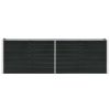 Garden Raised Bed Galvanized Steel 94.5"x15.7"x30.3" Anthracite - Anthracite