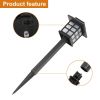 Free shipping 6pcs White LED Solar Lantern Torch Light Garden Landscape Lighting YJ - 6PCS