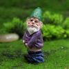 4Pcs Fairy Garden Gnomes My Little Friend Drunk Gnome Dwarfs Statue Gifts Decor - as photo shows