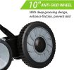 16-Inch Manual Reel Mower Adjustable 5-Blade Push Lawn Mower w/ Catcher (Four Wheeled) - KM3805