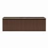 Garden Shed 101.2" x 228.3" x 71.3" Metal Brown - Brown