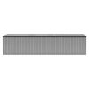 Garden Shed Gray 101.2"x306.7"x71.3" Galvanized steel - Grey