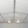 Garden Shed Gray 101.2"x306.7"x71.3" Galvanized steel - Grey