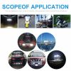 Led Light Bar 2Pcs 6Inch 18W Single Row Offroad Work Light Bar Waterproof 1800LM Flood Beam Driving Fog Lights Led Back up Light for Jeep Truck Boat A