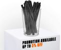 1000 Pack of 4" Twist Ties for Bags; Twist Ties for Cords. Foil Coated Plastic Black Twist Ties. Reusable Twist Ties Bendable; Strong Plastic Wire Twi