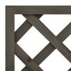 Garden Trellis Planter Gray 19.7"x9.8"x35.4" Solid Firwood - Grey