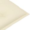 Garden Chair Cushions 2 pcs Cream 39.4"x19.7"x2.8" - Cream