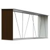 Garden Log Storage Shed Galvanized Steel 129.9"x33.1"x59.8" Brown - Brown