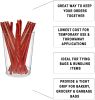 1000 Pack of Glossy Red Twist Ties 4" Bag Ties; Metalic Foil Twist Ties for Cellophane Bags and Party Bags. Foil Coated Ties; Bendable Multi-Function
