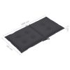 Garden Chair Cushions 6 pcs Anthracite 39.4"x19.7"x2.8" - Anthracite