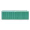 Garden Shed 101.2" x 228.3" x 71.3" Metal Green - Green