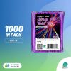 1000 Pack of Glossy Purple Twist Ties. 4" Bag Ties by Amiff. Foil Twist Ties for Cellophane Bags and Party Bags. Foil Coated Ties. Bendable Multi-Func