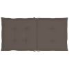 Garden Chair Cushions 2 pcs Taupe 39.4"x19.7"x1.2" - Brown