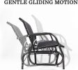 Bosonshop Outdoor Swing Glider Bench for 2 Persons Patio Rocking Chair Garden Seating - KM3452
