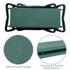 Heavy Duty Foldable Garden Kneeler and Seat Gardening Bench with Two Tool Pouches and 6" Widen Soft Kneeling Pad - KM4020