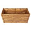 Garden Raised Bed 63"x23.6"x33.1" Solid Acacia Wood - Brown