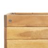Raised Garden Planter 30.9"x23"x30.9" Solid Acacia Wood - Brown