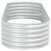 Garden Raised Bed 94.5"x31.5"x17.3" Galvanized Steel Silver - Silver