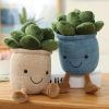 9inch Creative Succulent Plant Decoration; For Garden Green Lovers Cute Succulent Sleep Seat Cushion Home Decoration - Pink - 9inch