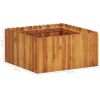 Garden Raised Bed 19.6"x19.6"x9.8" Solid Acacia Wood - Brown