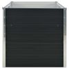 Raised Garden Bed Anthracite 63"x31.5"x30.3" Galvanized Steel - Anthracite