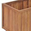 Garden Raised Bed 78.7"x19.7"x19.7" Solid Teak Wood - Brown
