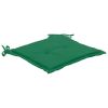 Garden Chair Cushions 2 pcs Green 19.7"x19.7"x1.2" - Green