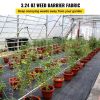 Garden Weed Barrier Fabric For Flower Bed Underlayment Ground Cover - Black - 3ft x 300ft