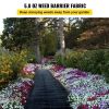 Garden Weed Barrier Fabric For Flower Bed Underlayment Ground Cover - Black - 4ft x 100ft