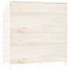 Garden Shed White 40.2"x20.5"x44.1" Solid Wood Fir - White