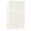 Garden Shed White 40.2"x20.5"x68.7" Solid Wood Fir - White
