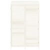 Garden Shed White 40.2"x20.5"x68.7" Solid Wood Fir - White