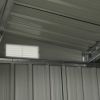 Garden Shed with Sliding Doors Anthracite 152"x102"x70.1" Steel - Grey