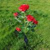 LED Solar Rose Orchid Flower Light Outdoor Garden Waterproof Simulation Lawn Lamp Wedding Party Christmas Decor Landscape Light - 7 head snowdrop