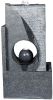 24.4inches Cascading Water Fountain with Led Lights Indoor/Outdoor Modern Sphere &amp; Column Water Feature for Office Home Garden Patio Decor - as Pi