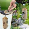 Fashion Outside Wooden Hummingbird House Hanging Swing Hummingbird for Wren Swallow Sparrow Houses Hummingbird - D