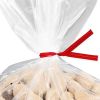AMZ Plastic Twist Ties 8". Pack of 2000 Red-Colored Twist Ties for Cello Plastic Trash; Bread Bags. Plastic Coated Metal Ties. Bendable Multi-Function