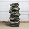 30.7inches Outdoor Water Fountain with Led Lights - 30.7inches