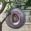 Creative 3D Kinetic Stainless Steel Wind Spinner Outdoor Garden Hanging Decoration Mandala Butterfly Design Wind Chime Spinner - Mandala1 - 30cm 12inc