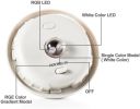 Solar-Powered Waterproof Color Changing Glass Ball Garden Lamp - glass ball