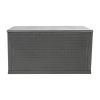 120 Gallon Plastic Deck Box - Outdoor Waterproof Storage Box for Patio Mats; Gardening Tools and Pool Toys - gray - Polypropylene