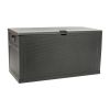 120 Gallon Plastic Deck Box - Outdoor Waterproof Storage Box for Patio Mats; Gardening Tools and Pool Toys - gray - Polypropylene