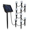 Solar LED Ball Stake Lights Outdoor Garden Light Pathway Landscape Decor Lamp - as picture