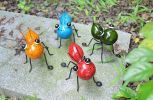 Metal Ant Shaped Ornaments Garden Yard Patio Decorations - Yellow