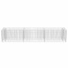 Gabion Raised Bed Galvanized Steel 106.3"x19.7"x19.7" - Silver