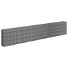 Gabion Raised Bed Galvanized Steel 177.2"x11.8"x35.4" - Silver